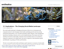 Tablet Screenshot of emiliealice.wordpress.com