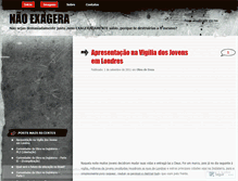 Tablet Screenshot of naoexagera.wordpress.com