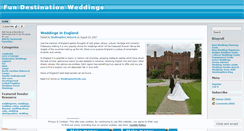 Desktop Screenshot of fundestinationweddings.wordpress.com