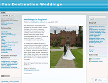 Tablet Screenshot of fundestinationweddings.wordpress.com