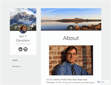 Tablet Screenshot of iantdavidson.wordpress.com
