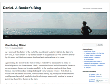 Tablet Screenshot of danieljonathanbooker.wordpress.com
