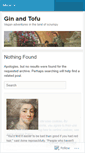 Mobile Screenshot of ginandtofu.wordpress.com