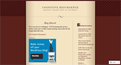 Desktop Screenshot of cognitiveresurgence.wordpress.com