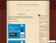Tablet Screenshot of cognitiveresurgence.wordpress.com