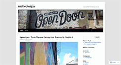 Desktop Screenshot of andtwoforjoy.wordpress.com