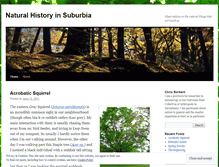 Tablet Screenshot of naturalhistoryinsuburbia.wordpress.com