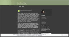 Desktop Screenshot of lonelyisis.wordpress.com