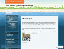 Tablet Screenshot of melissawellock.wordpress.com