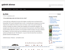 Tablet Screenshot of gabrielalonso.wordpress.com