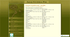 Desktop Screenshot of a215guineapig.wordpress.com