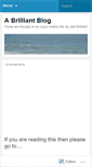 Mobile Screenshot of abrilliantblog.wordpress.com