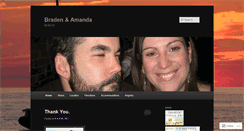 Desktop Screenshot of bradenandamanda.wordpress.com