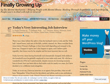 Tablet Screenshot of finallygrowingup.wordpress.com