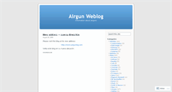 Desktop Screenshot of airgun.wordpress.com