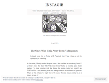 Tablet Screenshot of instagib.wordpress.com