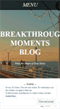 Mobile Screenshot of breakthroughmoments.wordpress.com