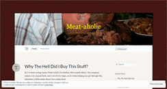 Desktop Screenshot of meataholic.wordpress.com