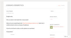 Desktop Screenshot of cossaoriflame.wordpress.com