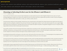 Tablet Screenshot of iphone6plusinfo.wordpress.com