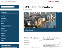 Tablet Screenshot of byufieldstudies.wordpress.com