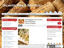 Tablet Screenshot of decantedwines.wordpress.com