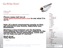 Tablet Screenshot of gowritenow.wordpress.com