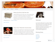 Tablet Screenshot of creatureofhabitblog.wordpress.com