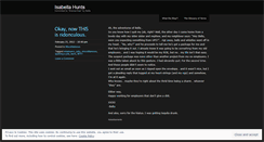 Desktop Screenshot of isabellahunts.wordpress.com
