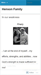 Mobile Screenshot of hensonfamily.wordpress.com