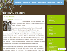 Tablet Screenshot of hensonfamily.wordpress.com