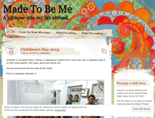Tablet Screenshot of madetobeme.wordpress.com