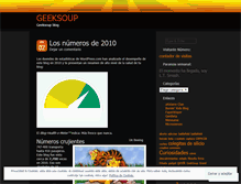 Tablet Screenshot of geeksoup2009.wordpress.com
