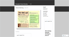 Desktop Screenshot of bcsblog.wordpress.com