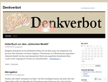 Tablet Screenshot of denkverbot.wordpress.com