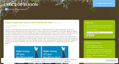 Desktop Screenshot of lyricsofreason.wordpress.com