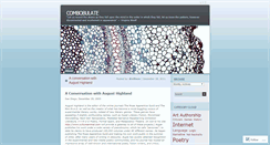 Desktop Screenshot of combobulate.wordpress.com