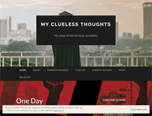 Tablet Screenshot of mycluelessthoughts.wordpress.com