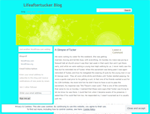 Tablet Screenshot of lifeaftertucker.wordpress.com