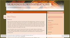 Desktop Screenshot of morninggloryinspirations.wordpress.com