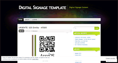 Desktop Screenshot of digitalsignagetemplate.wordpress.com