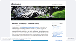 Desktop Screenshot of observables.wordpress.com