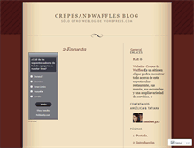 Tablet Screenshot of crepesandwaffles.wordpress.com