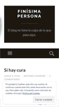 Mobile Screenshot of finisimapersona.wordpress.com