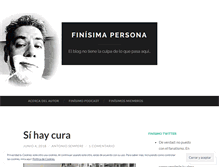 Tablet Screenshot of finisimapersona.wordpress.com