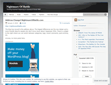 Tablet Screenshot of nightmareofbattle.wordpress.com