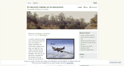 Desktop Screenshot of inheaventhereisnoreligion.wordpress.com