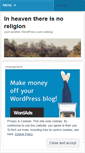 Mobile Screenshot of inheaventhereisnoreligion.wordpress.com