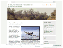 Tablet Screenshot of inheaventhereisnoreligion.wordpress.com