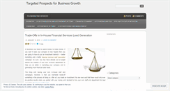 Desktop Screenshot of financialsalesleads.wordpress.com